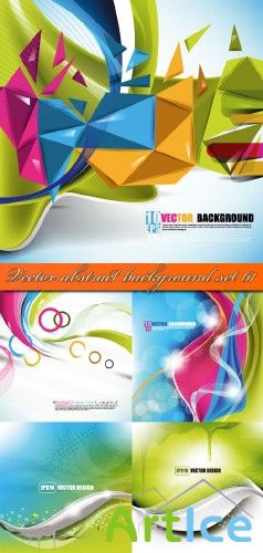 Vector abstract background set 61