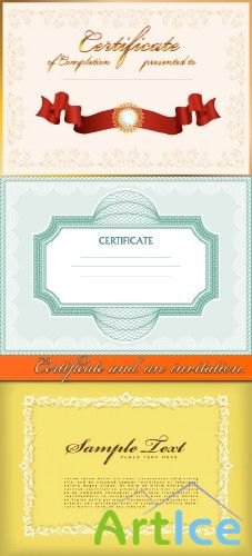 Certificate and an invitation vector