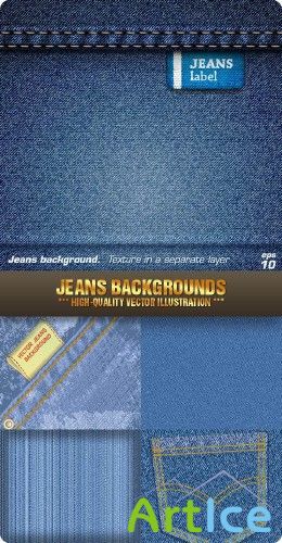 Stock Vector - Jeans Backgrounds