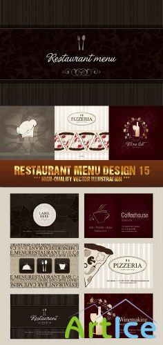 Stock Vector - Restaurant Menu Design 15