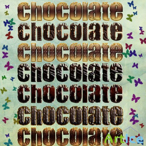 Chocolate text styles