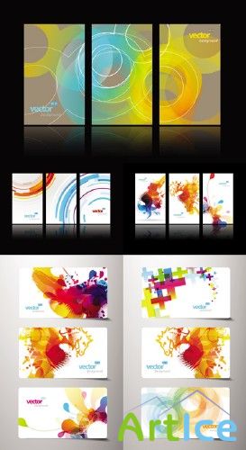 Gift Cards with Abstract Designs