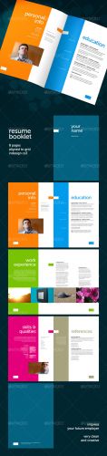 GraphicRiver - Resume Booklet (8 pages)