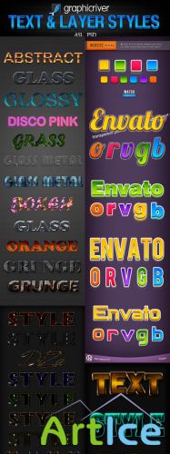 GraphicRiver Text and layer styles
