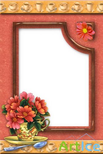 Photo Frame - Flowers in a pot