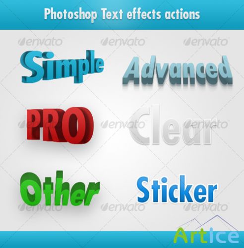 GraphicRiver - Photoshop awesome text effects