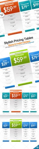 GraphicRiver - Stylish 2 pricing table designs