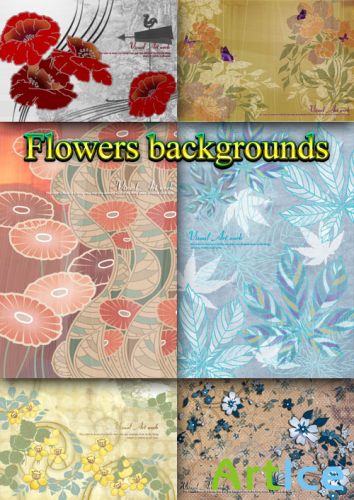 Flower backgrounds pack 25