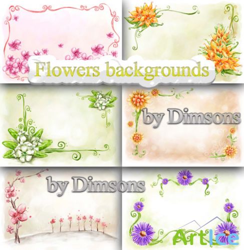 Flower backgrounds pack 26