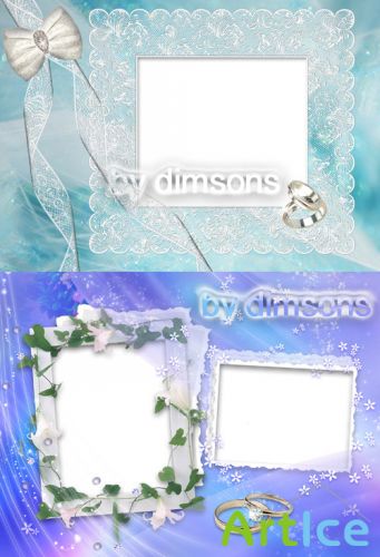 Photo Frame - White bindweed