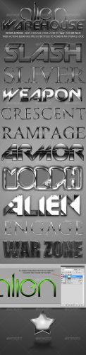 GraphicRiver - Alien Warehouse - Text Actions