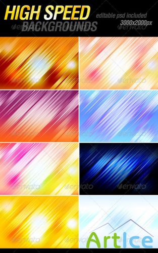 GraphicRiver - High speed backgrounds