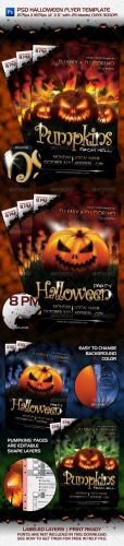 GraphicRiver - PSD Halloween Flyer Template
