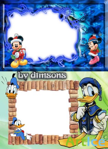 Photo Frame - Mickey Mouse and ducklings