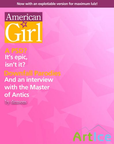 American girl magazine psd