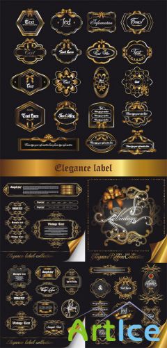 Elegant Labels Vector