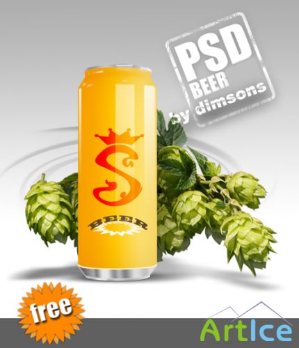 BEER can PSD