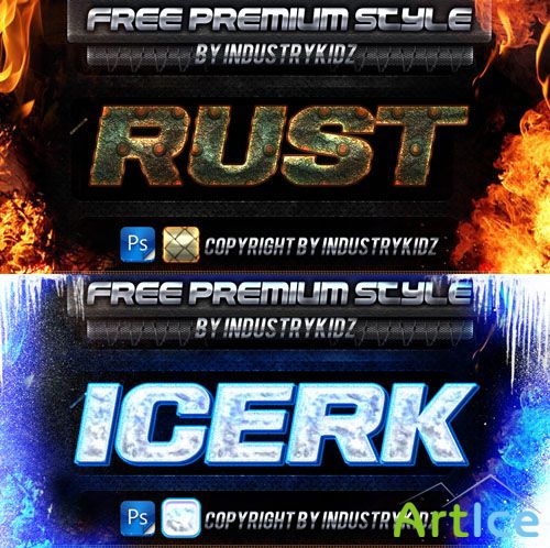 Ice and Rust Text Effects - GraphicRiver