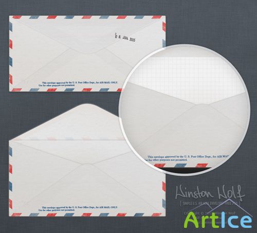 Air Mail Template PSD