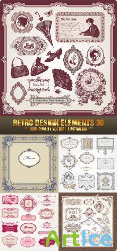 Stock Vector - Retro Design Elements 30