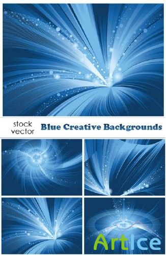 Vectors - Blue Creative Backgrounds