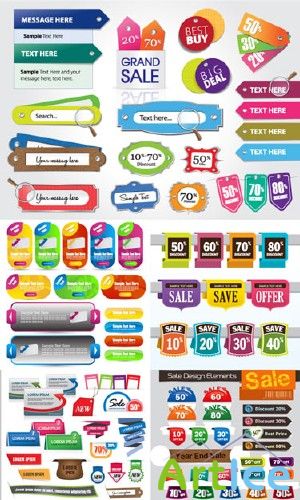 Design Elements - Tags, Stickers and Banners