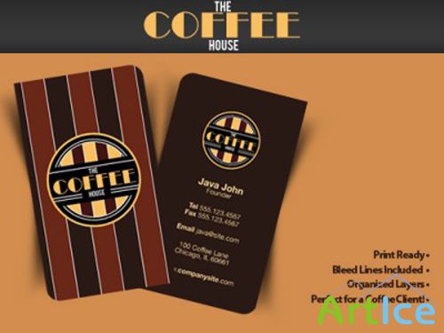 Coffee Company Business Card