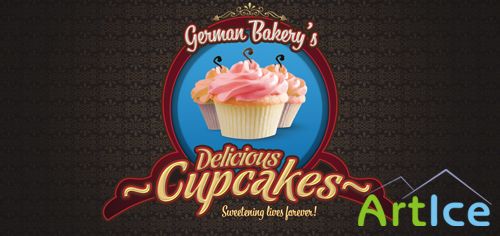 Cupcake logo  V3 psd