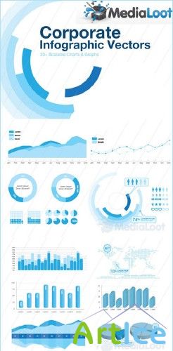 MediaLoot - Corporate Infographic Vectors