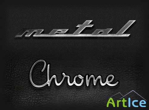 Metal Chrome Text Effect