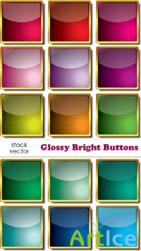 Vectors - Glossy Bright Buttons