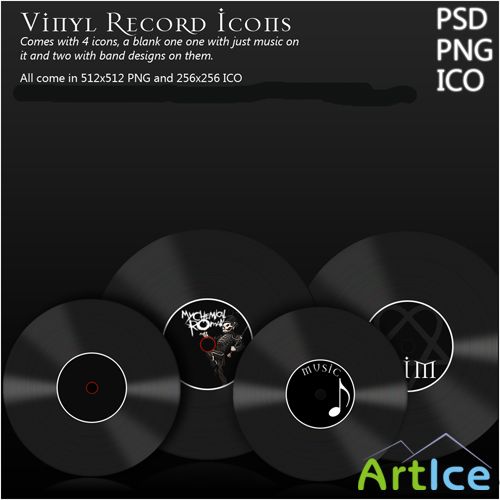 Vinyl Record Icons