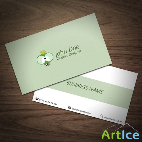 Light Green Business Card