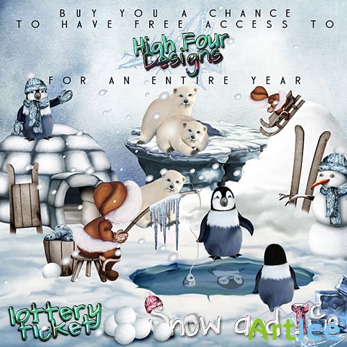 Scrap-set - Snow and Ice by High Four Designs