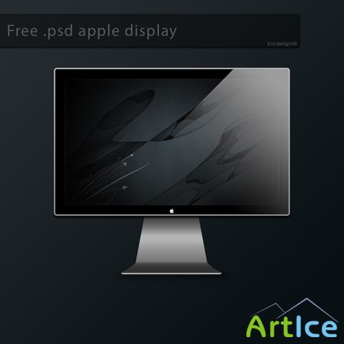 Free psd apple display