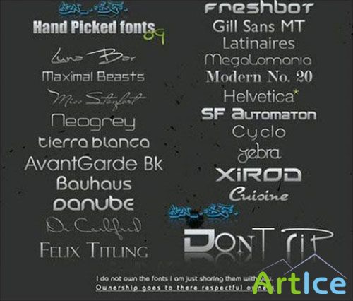 Hand Picked & Writing Font Pack
