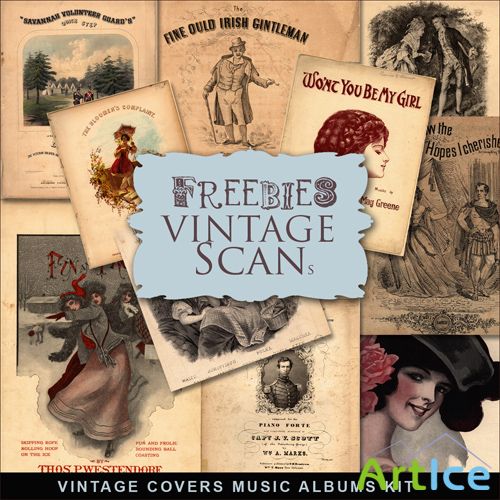 Scrap-kit - Vintage Covers Music Album