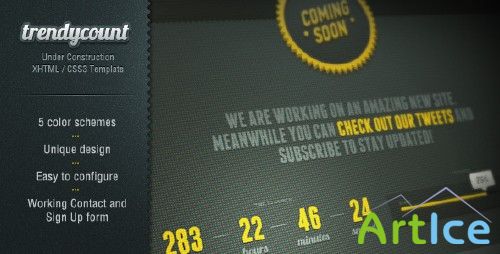 ThemeForest - Trendycount  Under Construction Page - Rip
