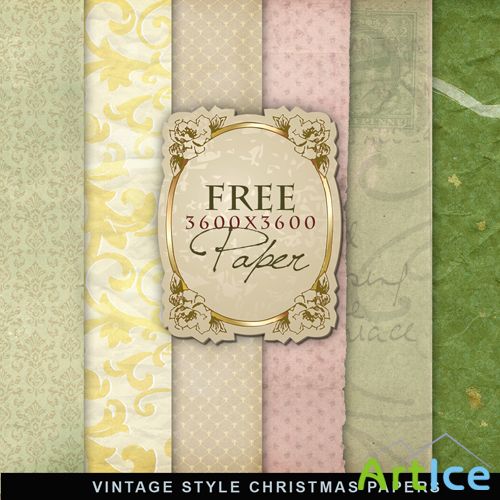 Textures - Vintage Style Christmas Papers