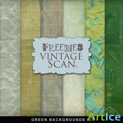 Textures - Green Vintage Backgounds