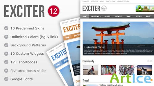 Exciter Magazine Mojo-themes WP Theme