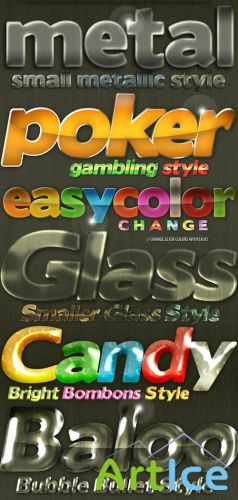 Glass, Bubble and Metallic Styles - GraphicRiver