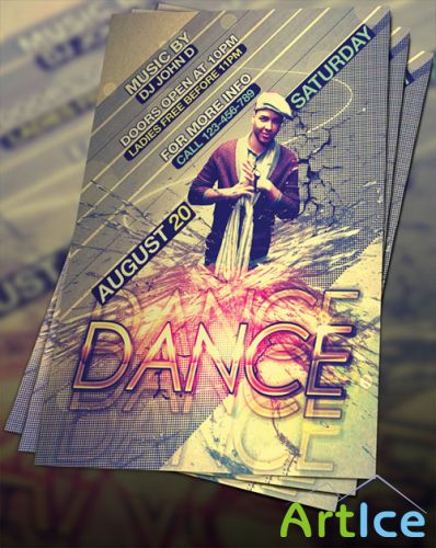 PSD Template - Dance Flyer