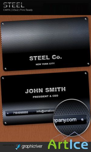 Steel Business Cards