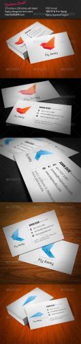 GraphicRiver - Fly Origami Business Card