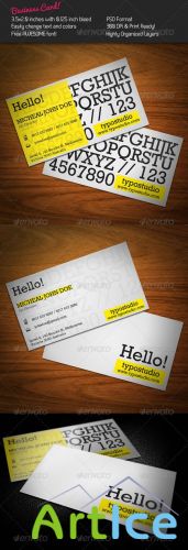 GraphicRiver - Alphabet Business Card