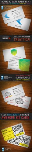 GraphicRiver - Boring Business Card Bundle 10 in 1