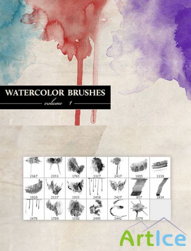 Watercolor brushes Volume 1