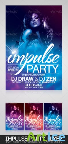 GraphicRiver - Impulse Party Flyer