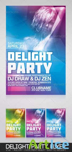 GraphicRiver - Delight Party Flyer